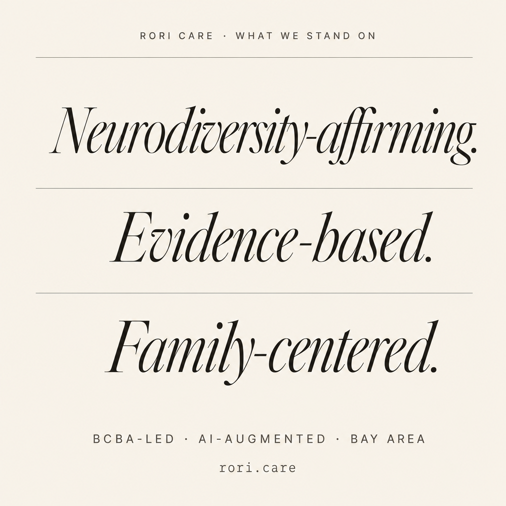 Concept B2 — Neurodiversity-affirming. Evidence-based. Family-centered.